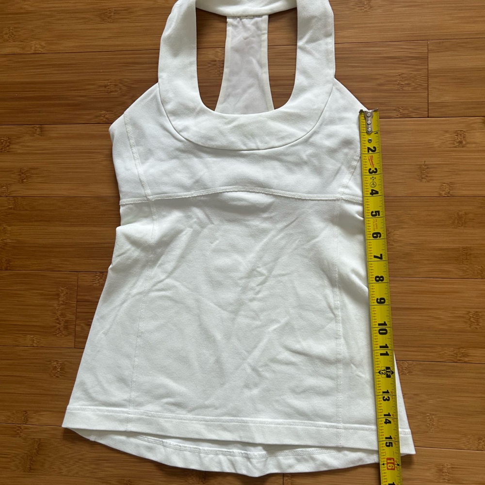 Lululemon White Racerback Tank - Picture 7 of 10